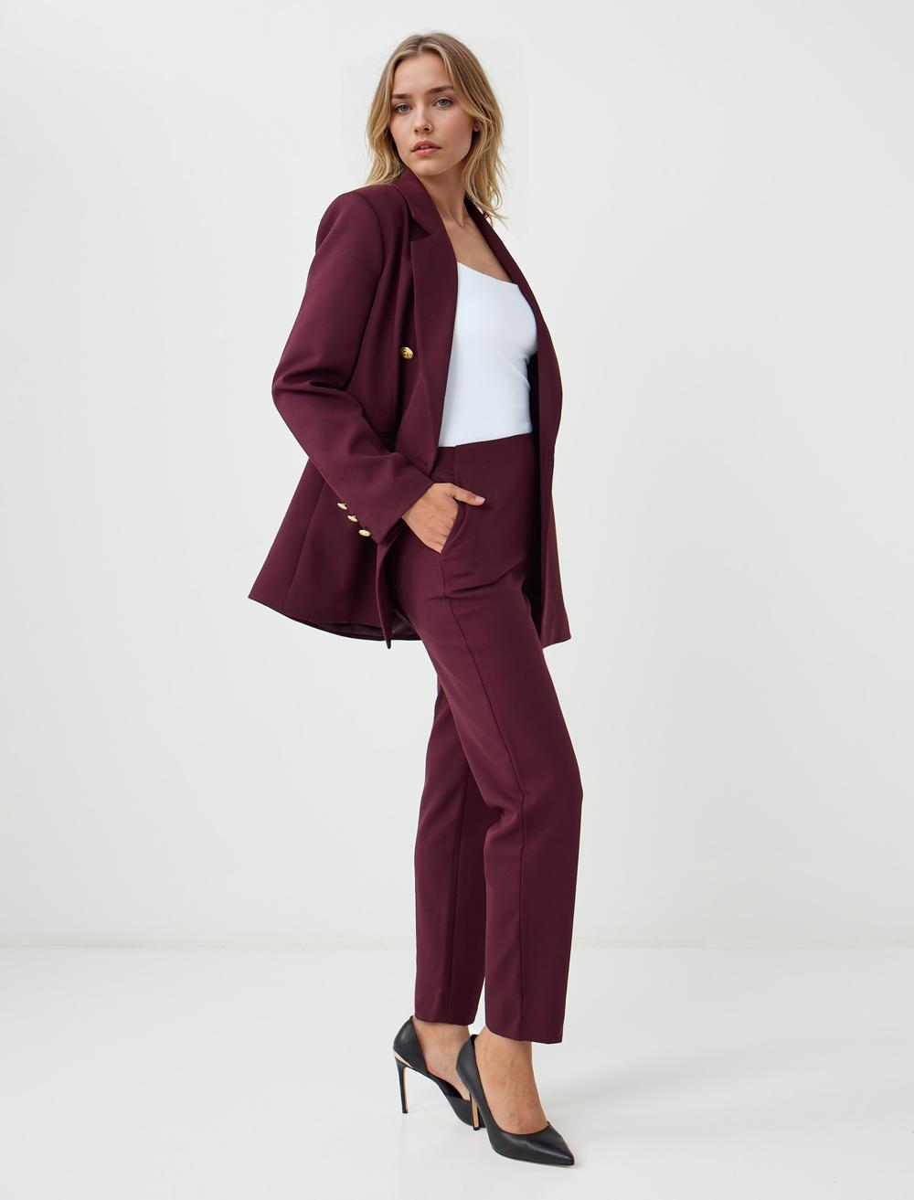 Trousers - Burgundy - 5WW185515562