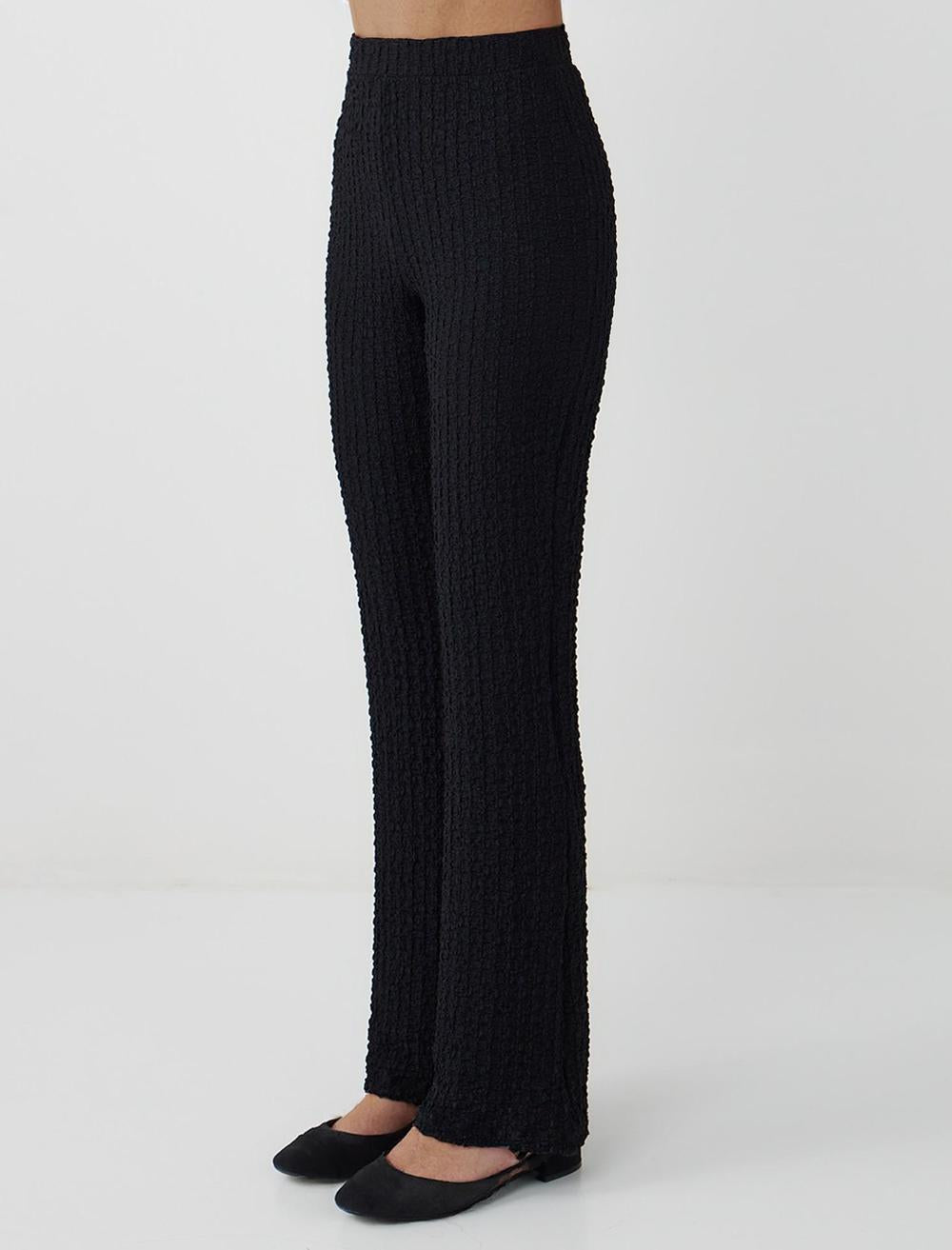 Slim Fit Trousers - Black - 5WW185559900