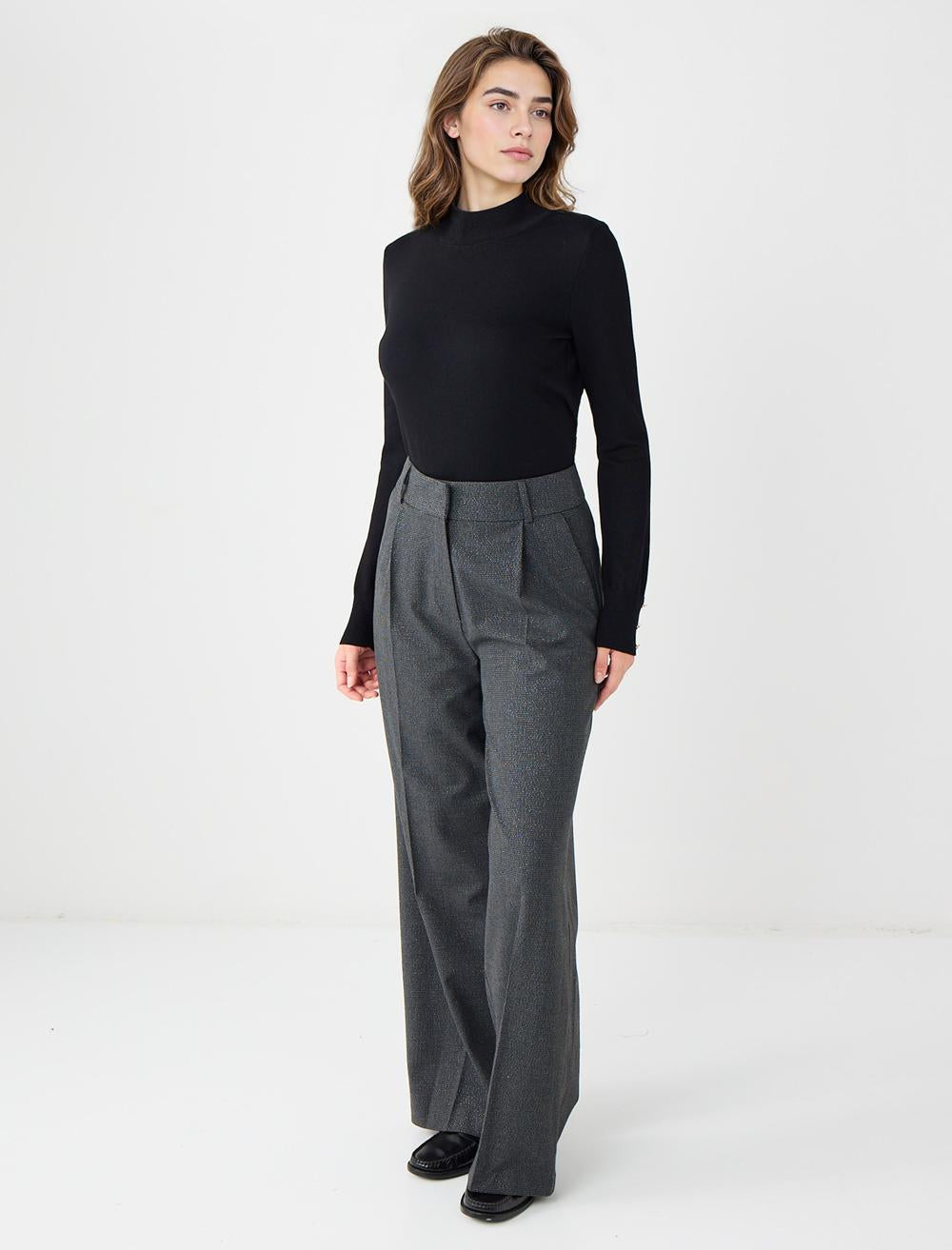 Loose Fit Trousers - Anthracite - 5WW185682971