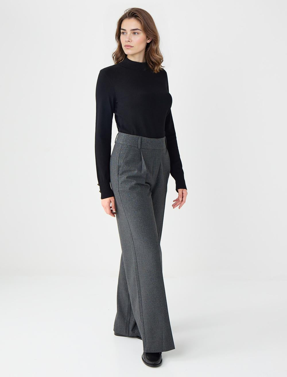 Loose Fit Trousers - Anthracite - 5WW185682971
