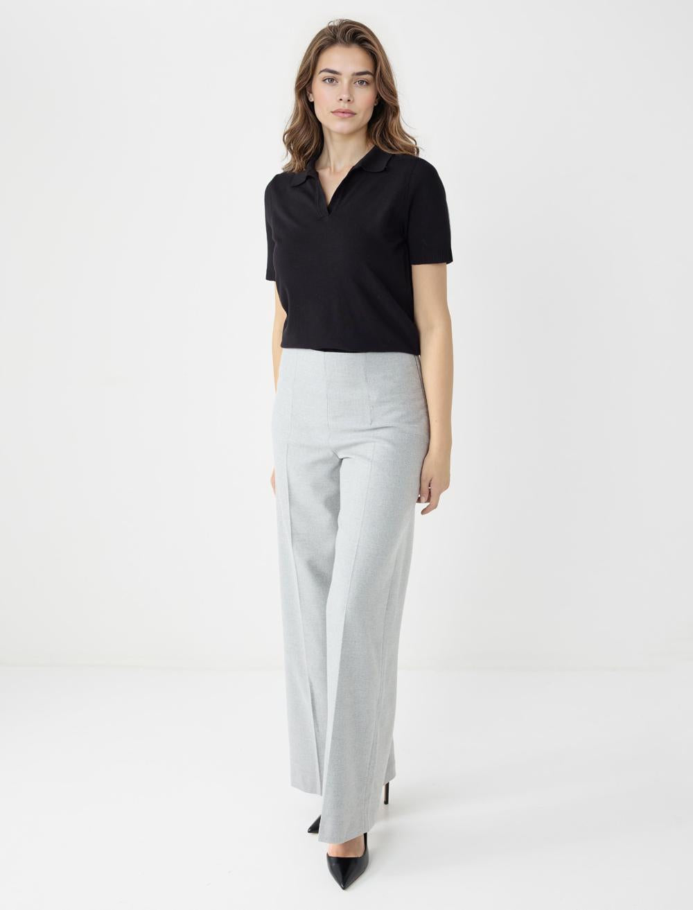 Loose Fit Trousers - Grey - 5WW185967920
