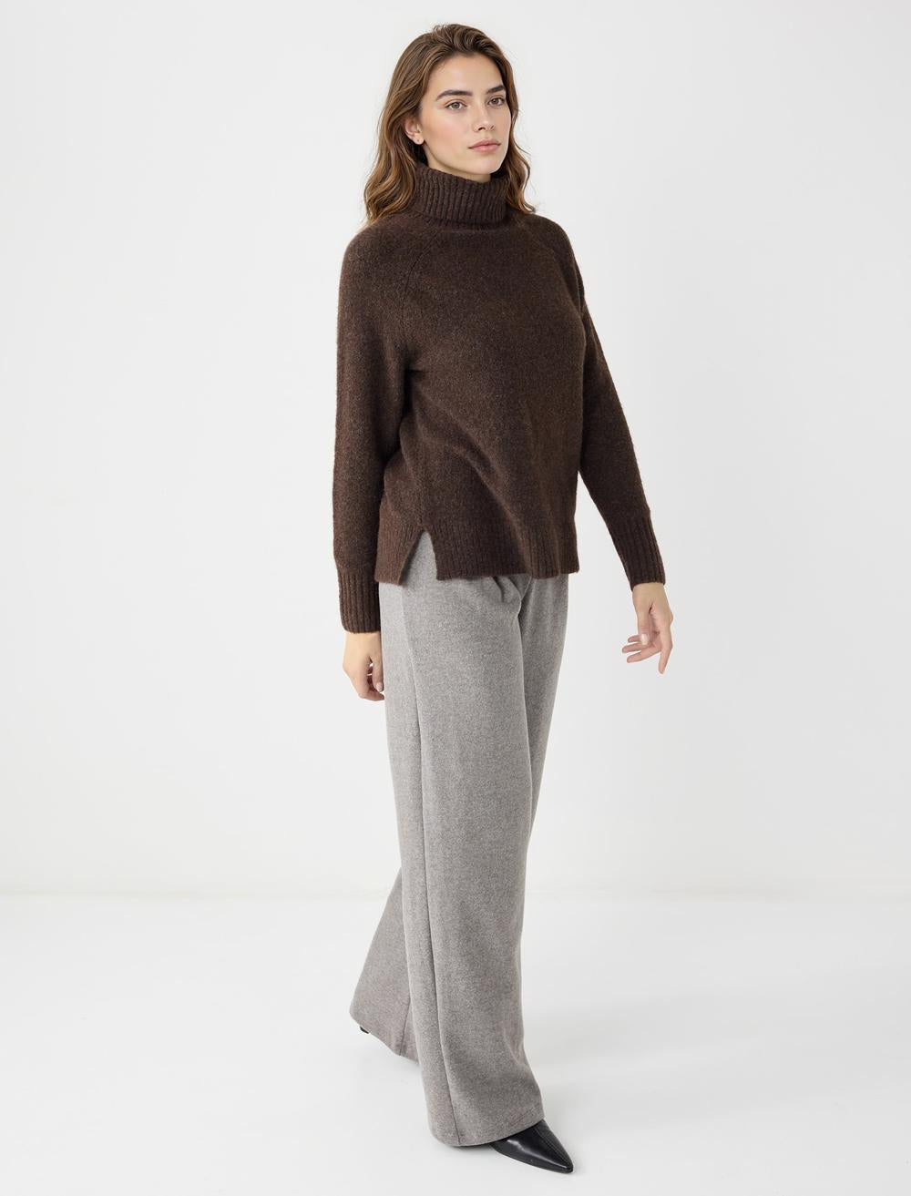 Loose Fit Trousers - Grey - 5WW186055972