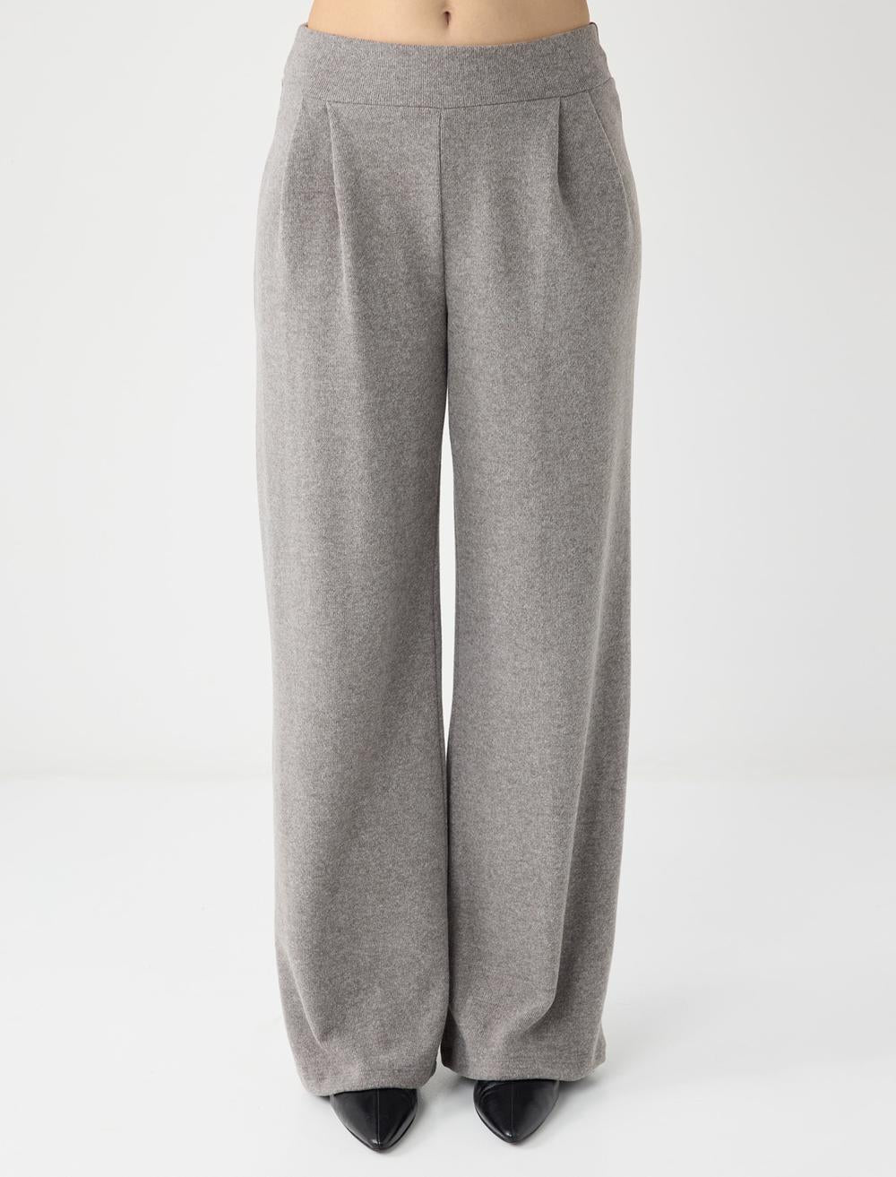 Loose Fit Trousers - Grey - 5WW186055972