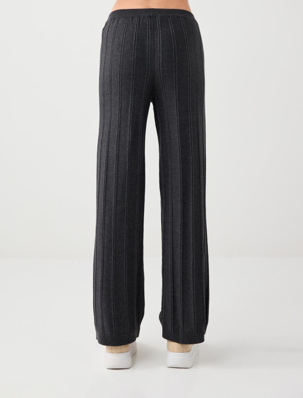 Regular Fit Viscose Straight Leg Trousers - 6SW182210