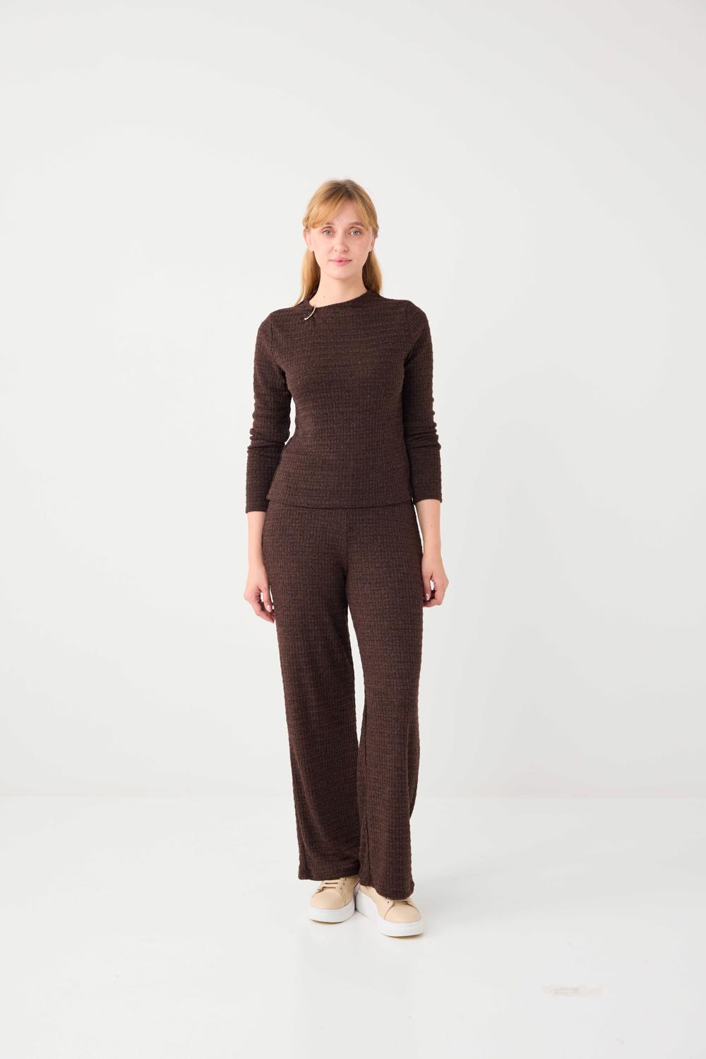 Regular Fit Polyester Trousers - 6SW185406
