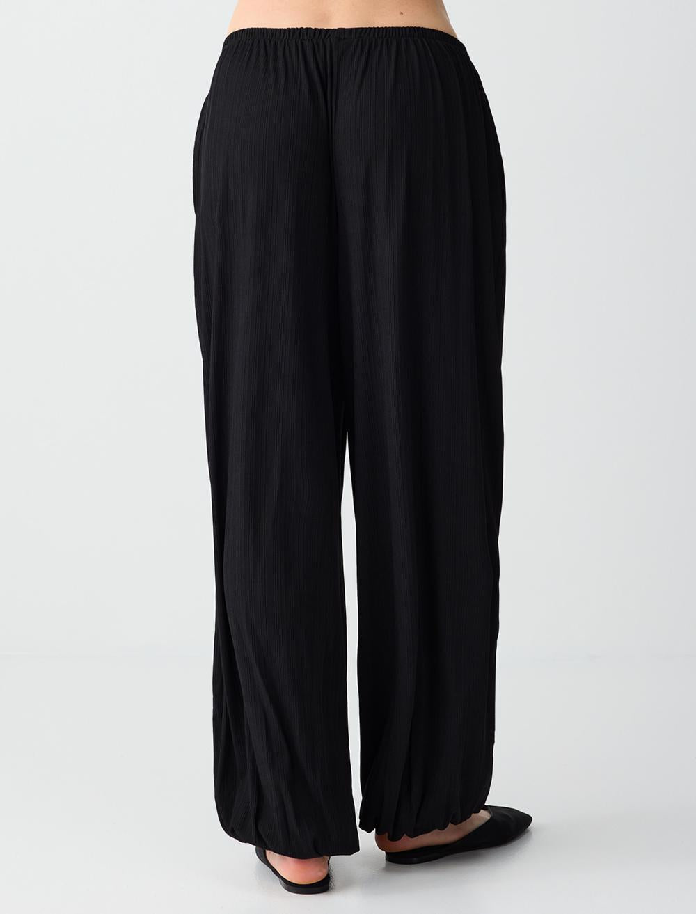 Relaxed Fit Pants - Black