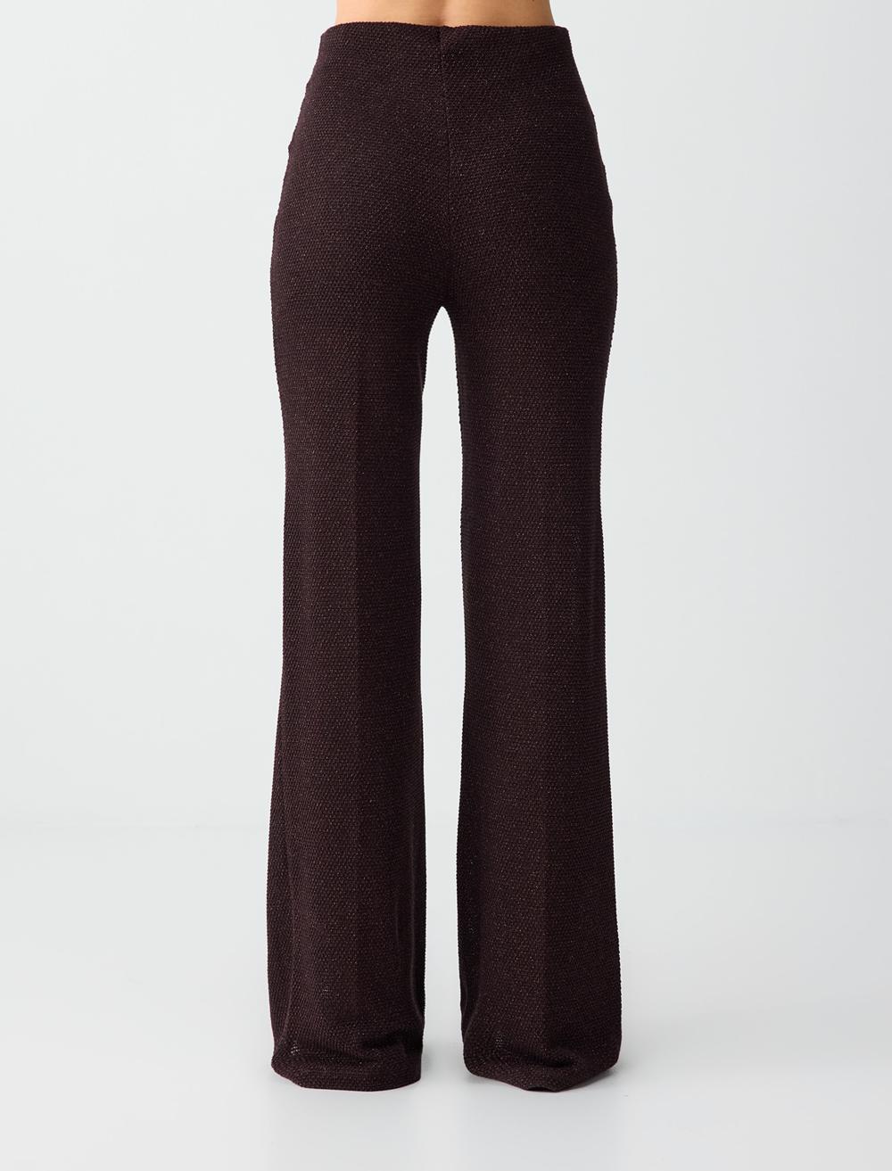 Regular Leg Pants - Aci Kahve