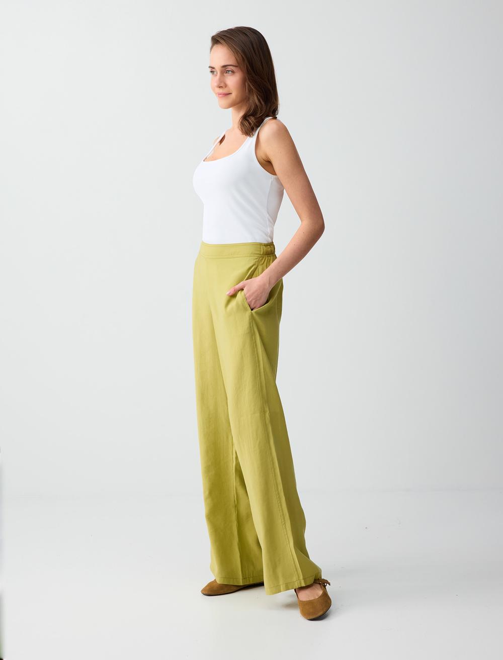 Normal Fit Trousers - Green - 6SW185654307