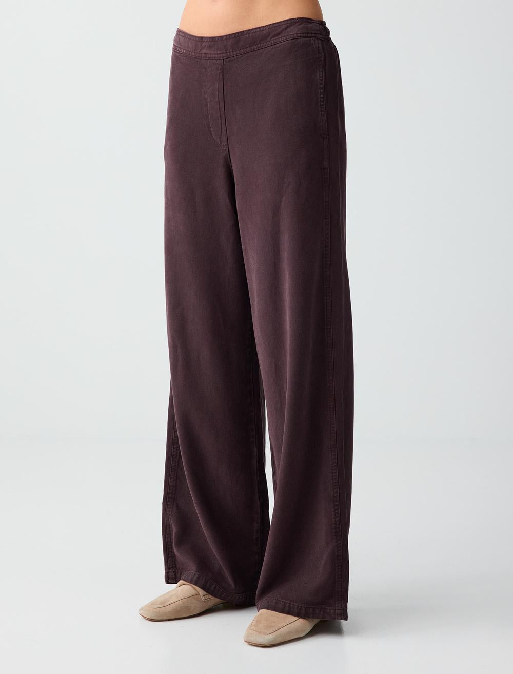 Relaxed Fit Pants - Aci Kahve