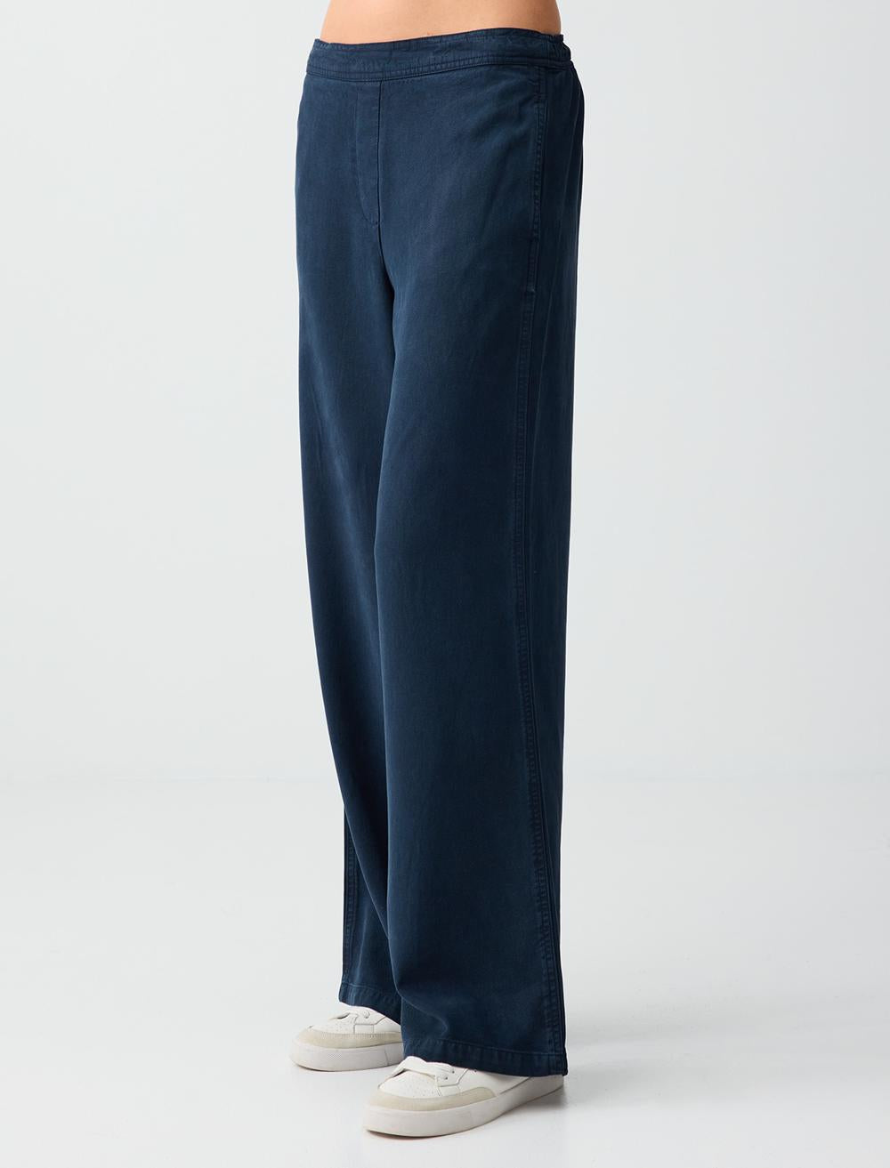 Relaxed Fit Pants - Dark Blue