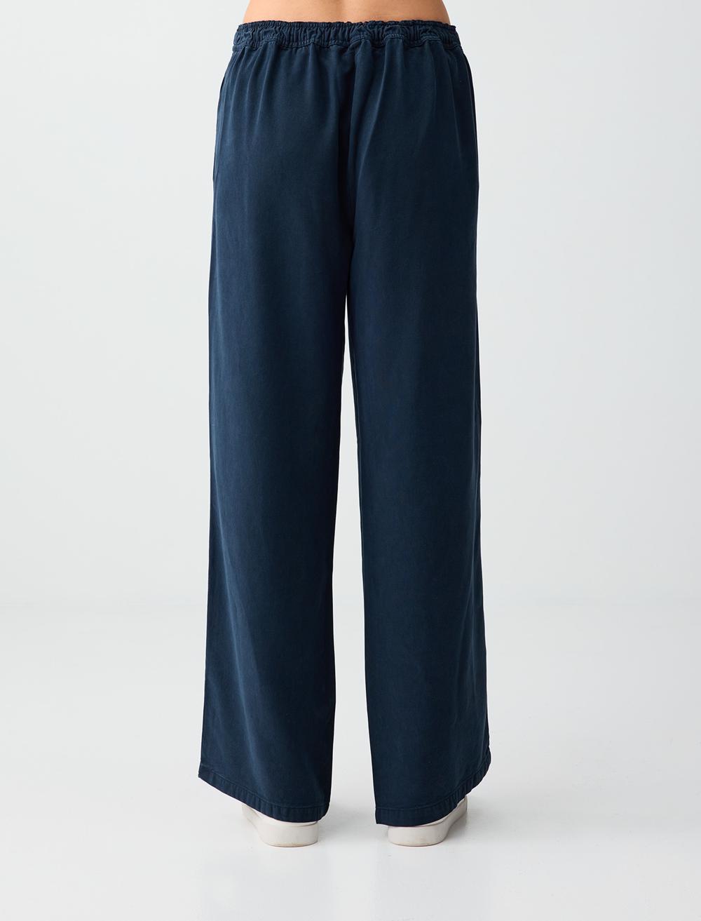 Relaxed Fit Pants - Dark Blue