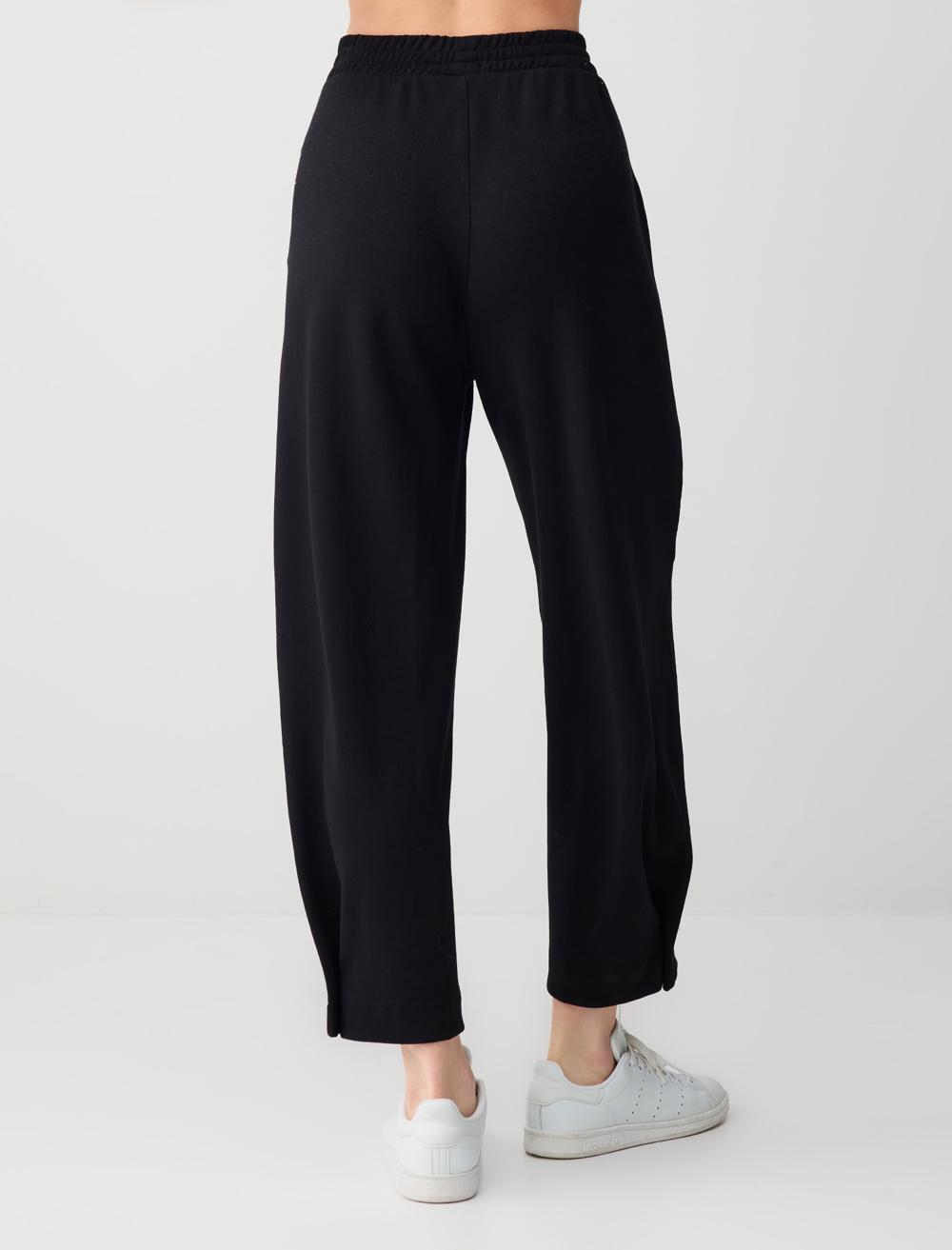 Wide-Leg Modal Knit Trousers - 6SW185667