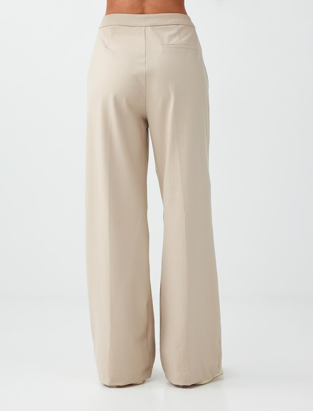 Loose Fit Trousers - Stone - 6SW186579928