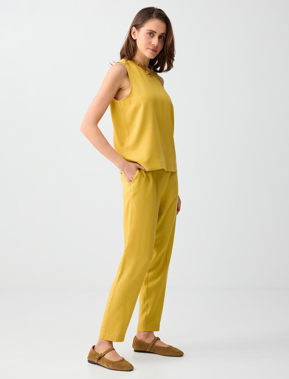 Normal Fit Trousers - Mustard - 6SW186667210