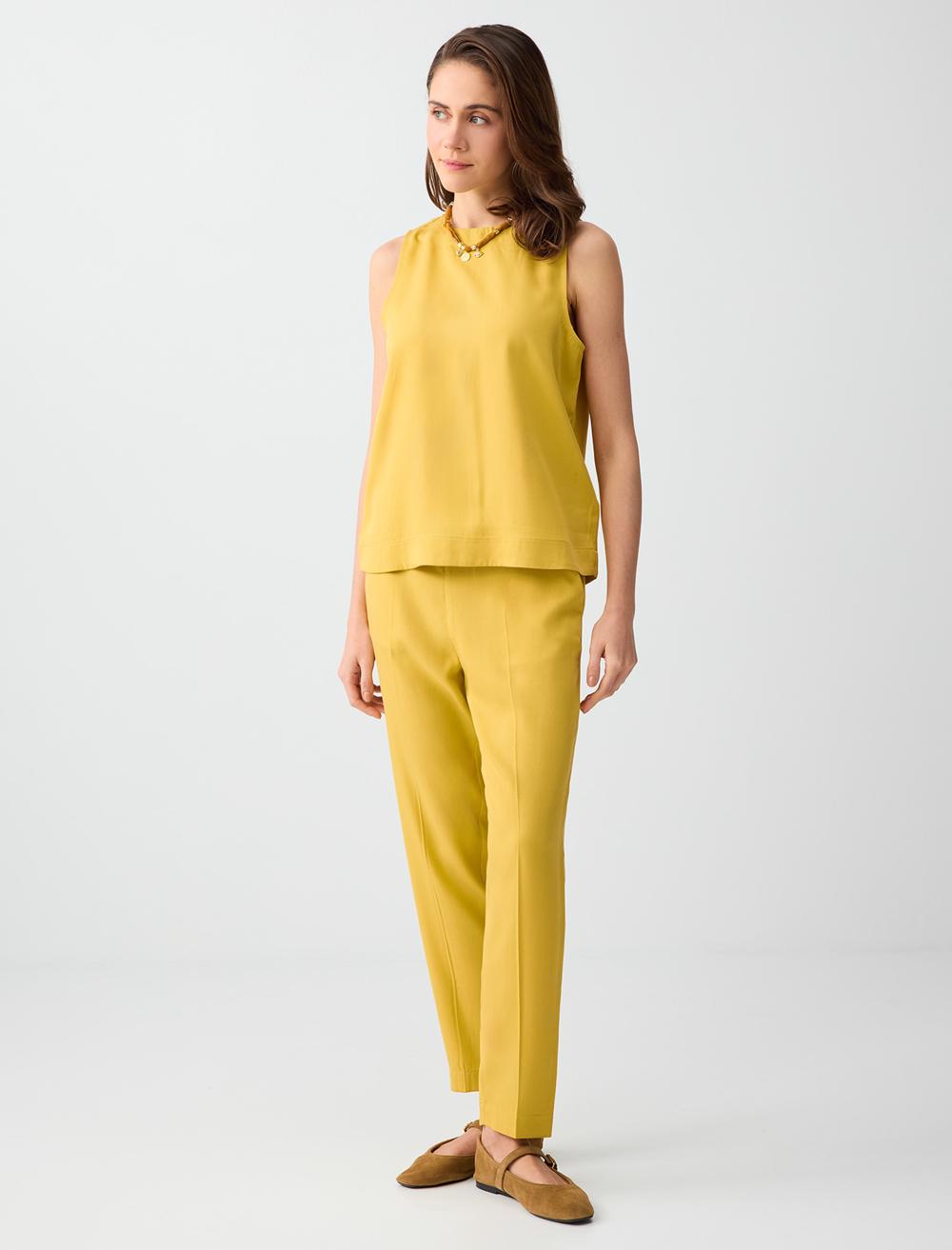Normal Fit Trousers - Mustard - 6SW186667210