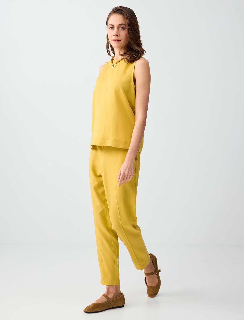 Normal Fit Trousers - Mustard - 6SW186667210
