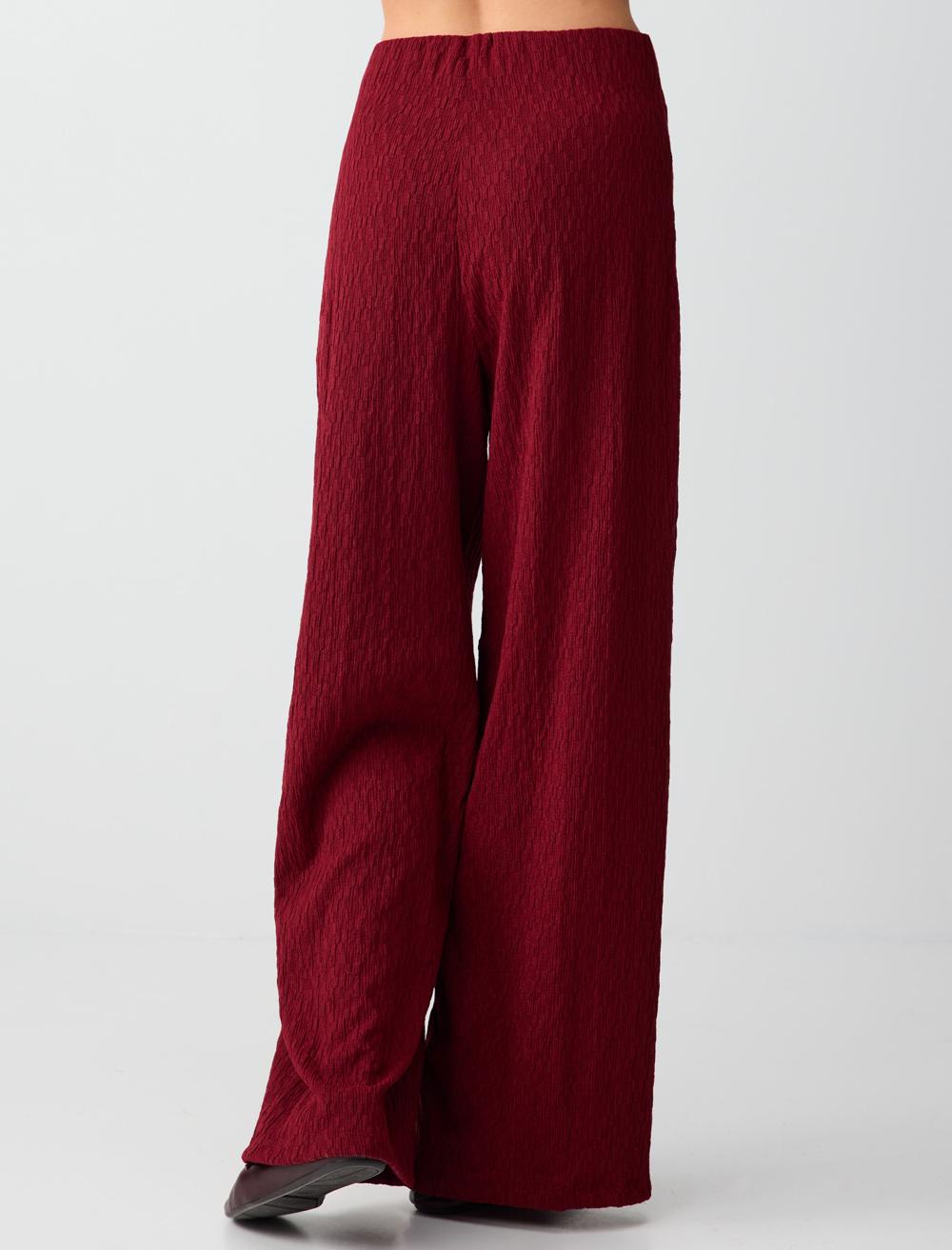 Normal Fit Trousers - Burgundy - 6SW186692562