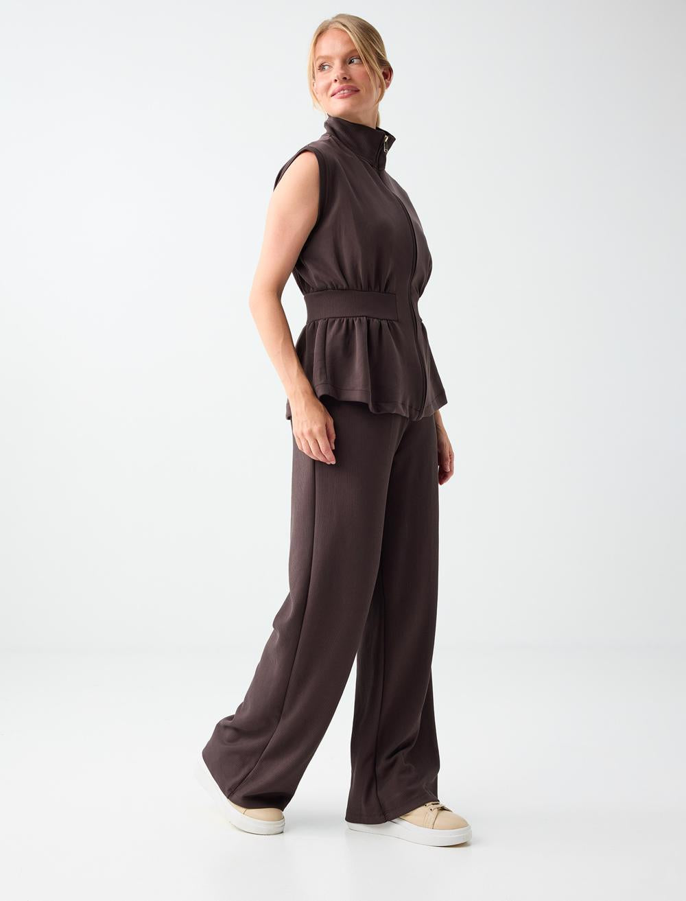 Normal Fit Trousers - Bitter Brown - 6SW187186803