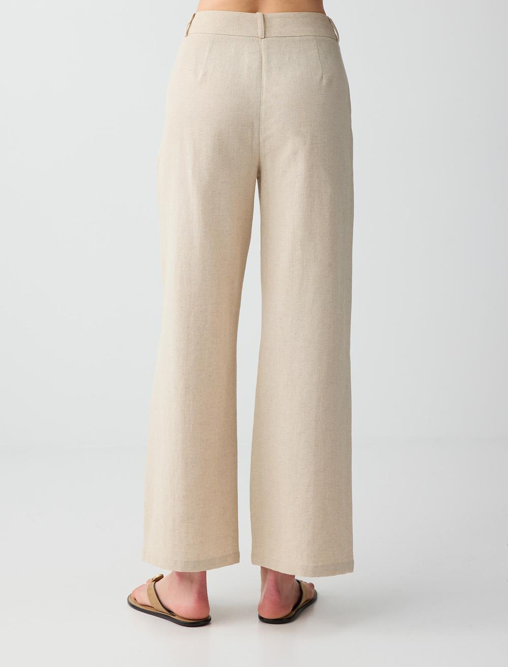 Normal Fit Trousers - Beige - 6SW187248130