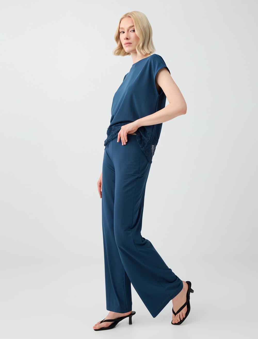 Normal Fit Trousers - Dark Blue - 6SW187251427
