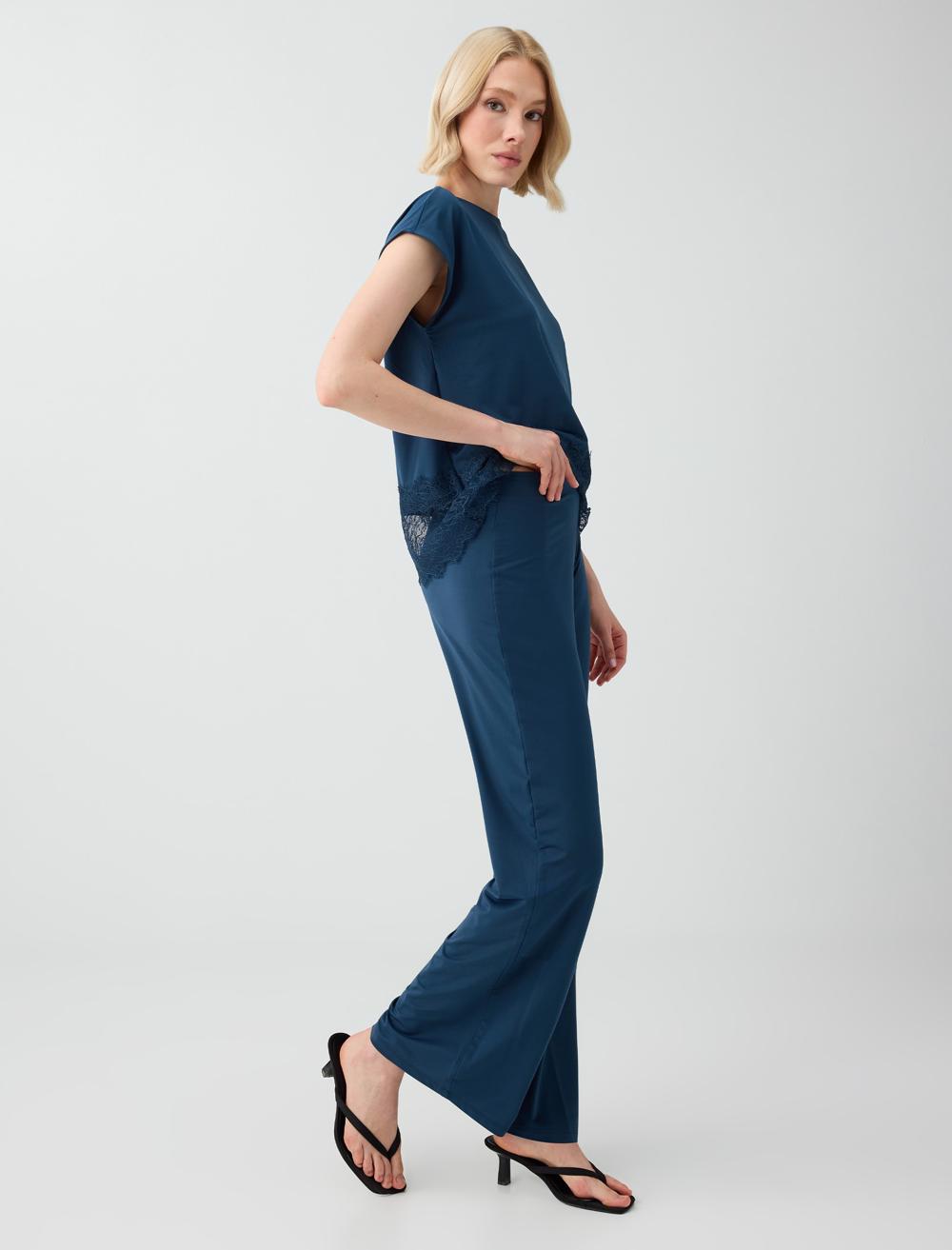 Normal Fit Trousers - Dark Blue - 6SW187251427