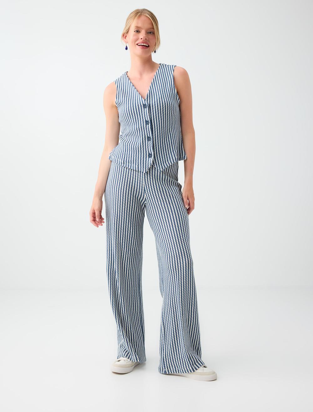 Normal Fit Trousers - Dark Blue - 6SW187484494