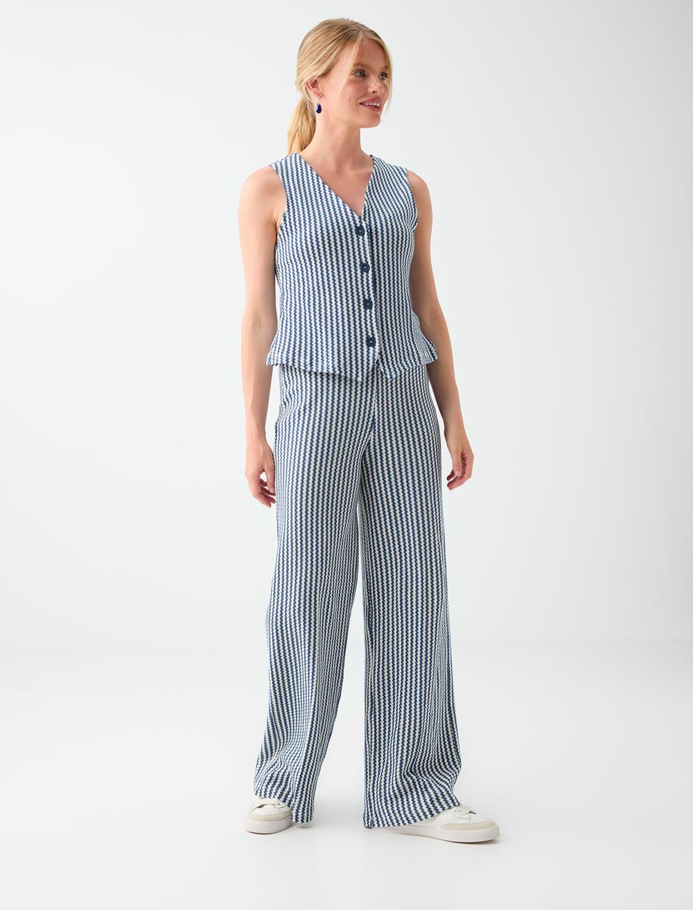 Normal Fit Trousers - Dark Blue - 6SW187484494