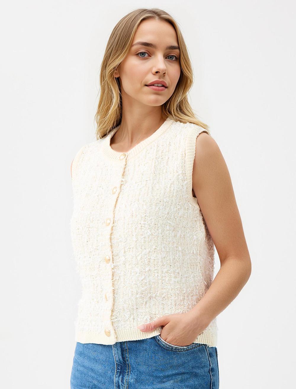 Waistcoat - Ecru - 5WW305262114