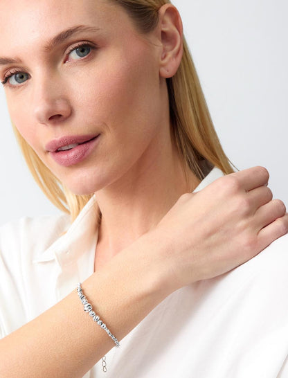 Shiny ball-shaped adjustable bracelet