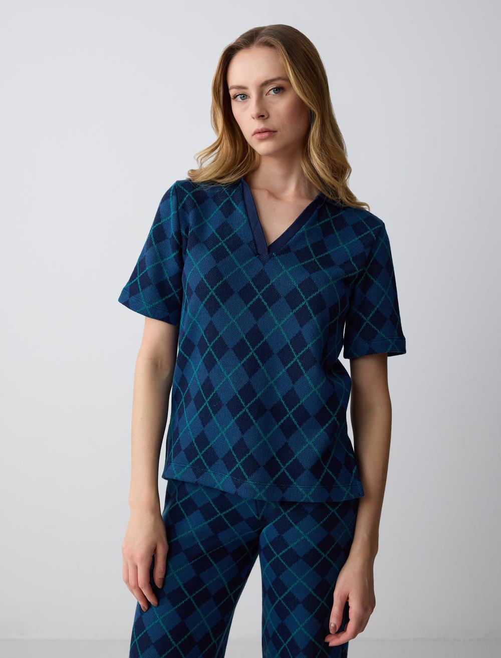 Polo Shirt Short-Sleeve Blouse - 4WW071391