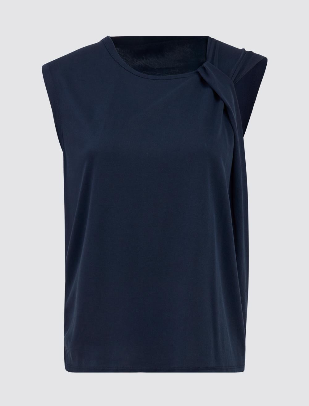 Loose Fit Sleeveless-Sleeve Blouse - 5SW033221