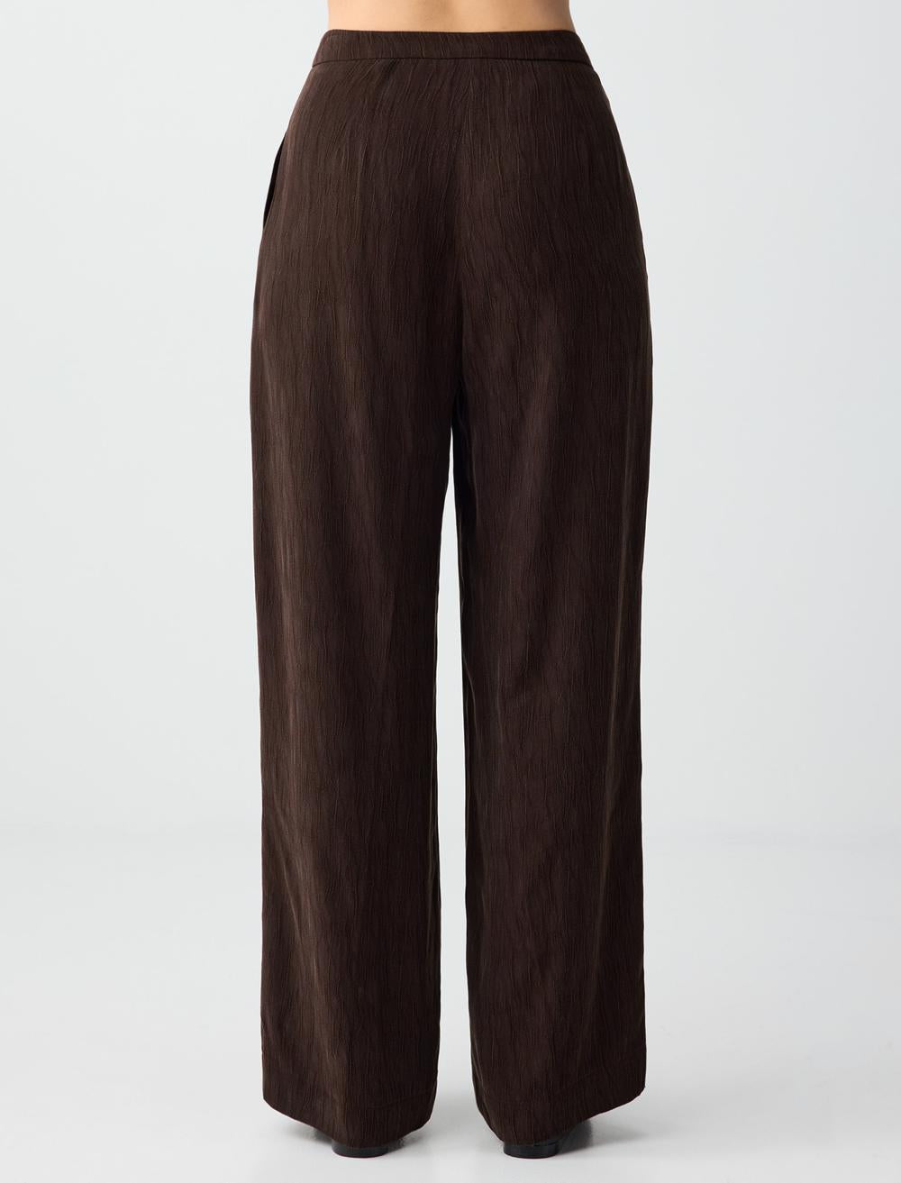 Relaxed Fit Pants - Aci Kahve