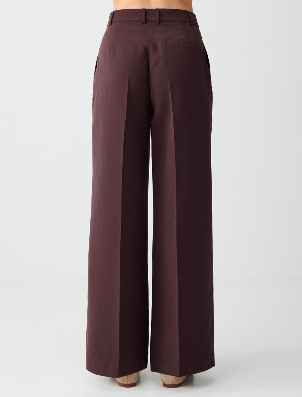 Relaxed Fit Pants - Aci Kahve