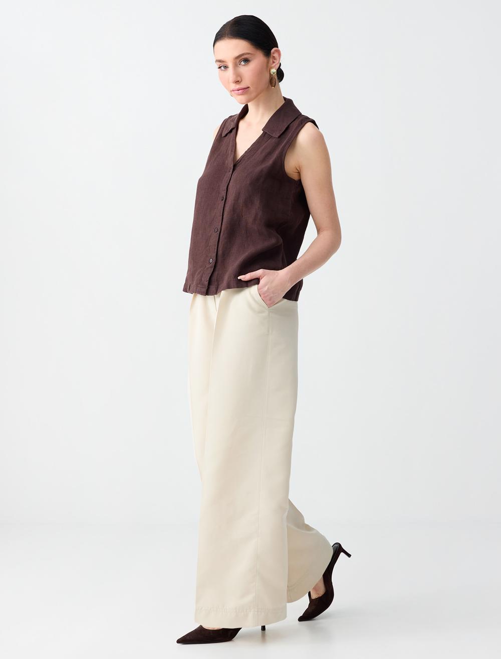 Relaxed Fit Pants - Stone