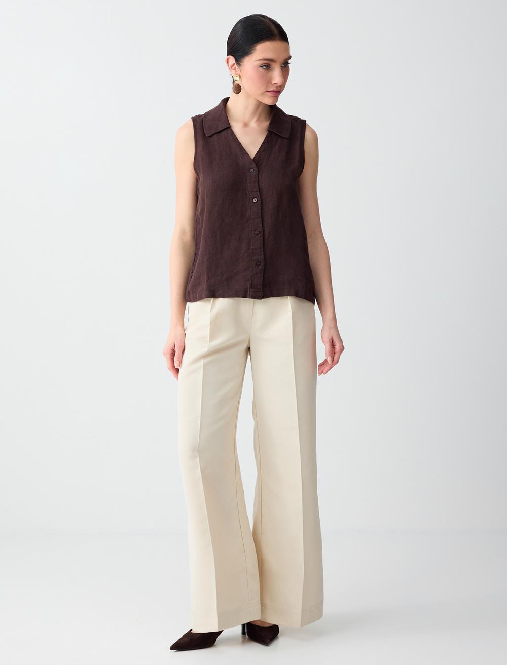 Relaxed Fit Pants - Stone