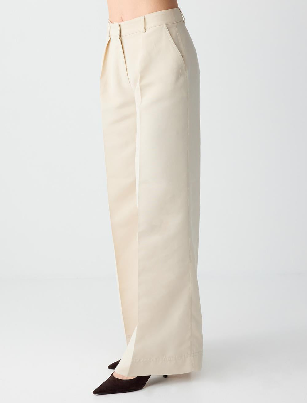 Relaxed Fit Pants - Stone