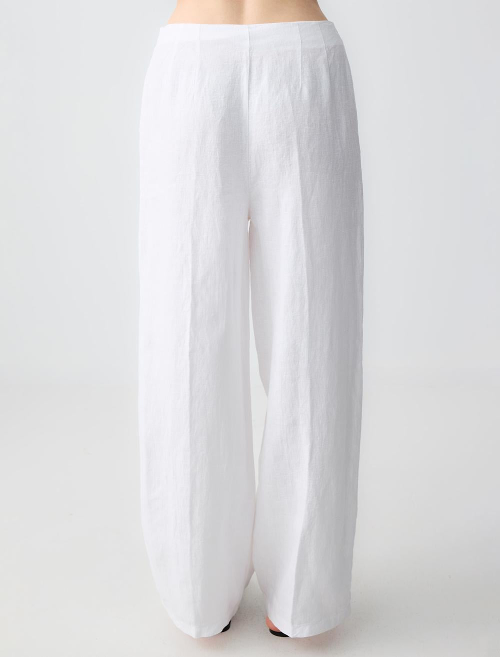 Loose Fit Trousers - White - 5SW183215100