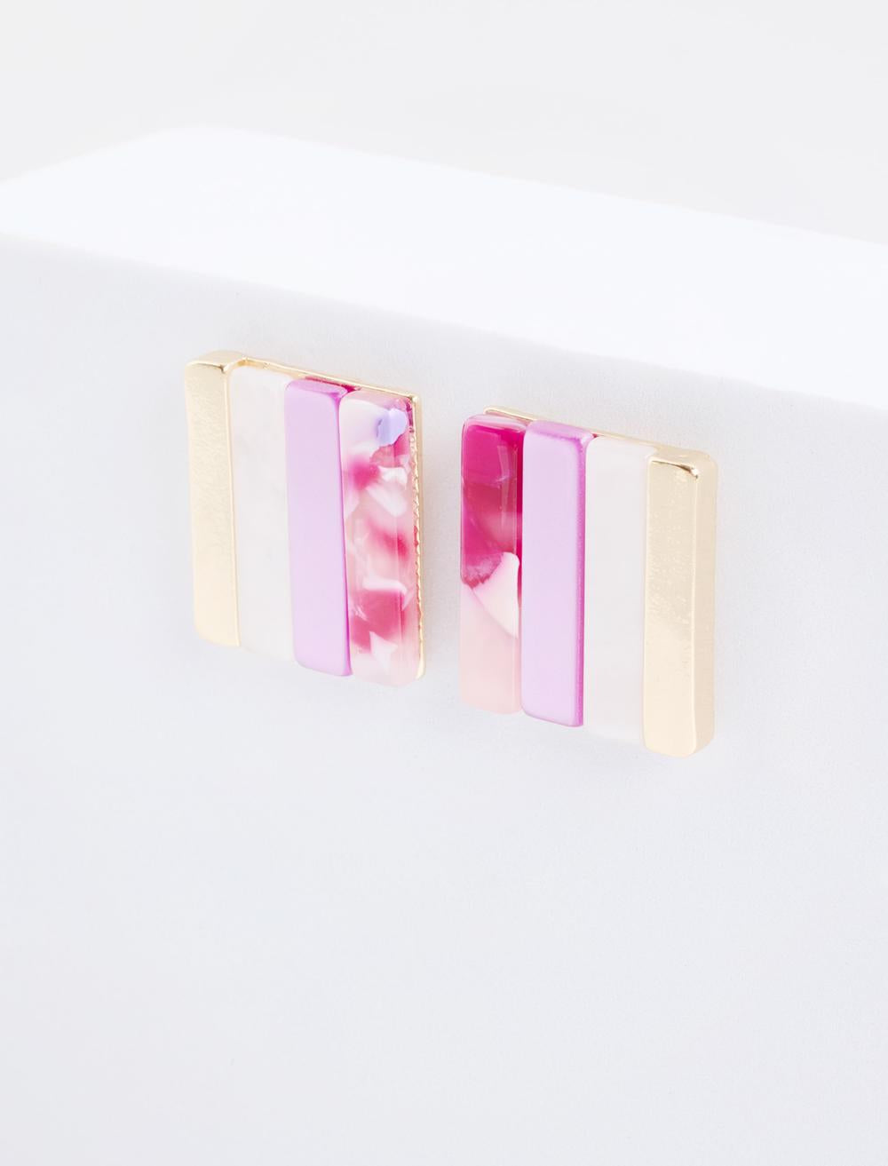 Earring - Pink - 6SW438036610