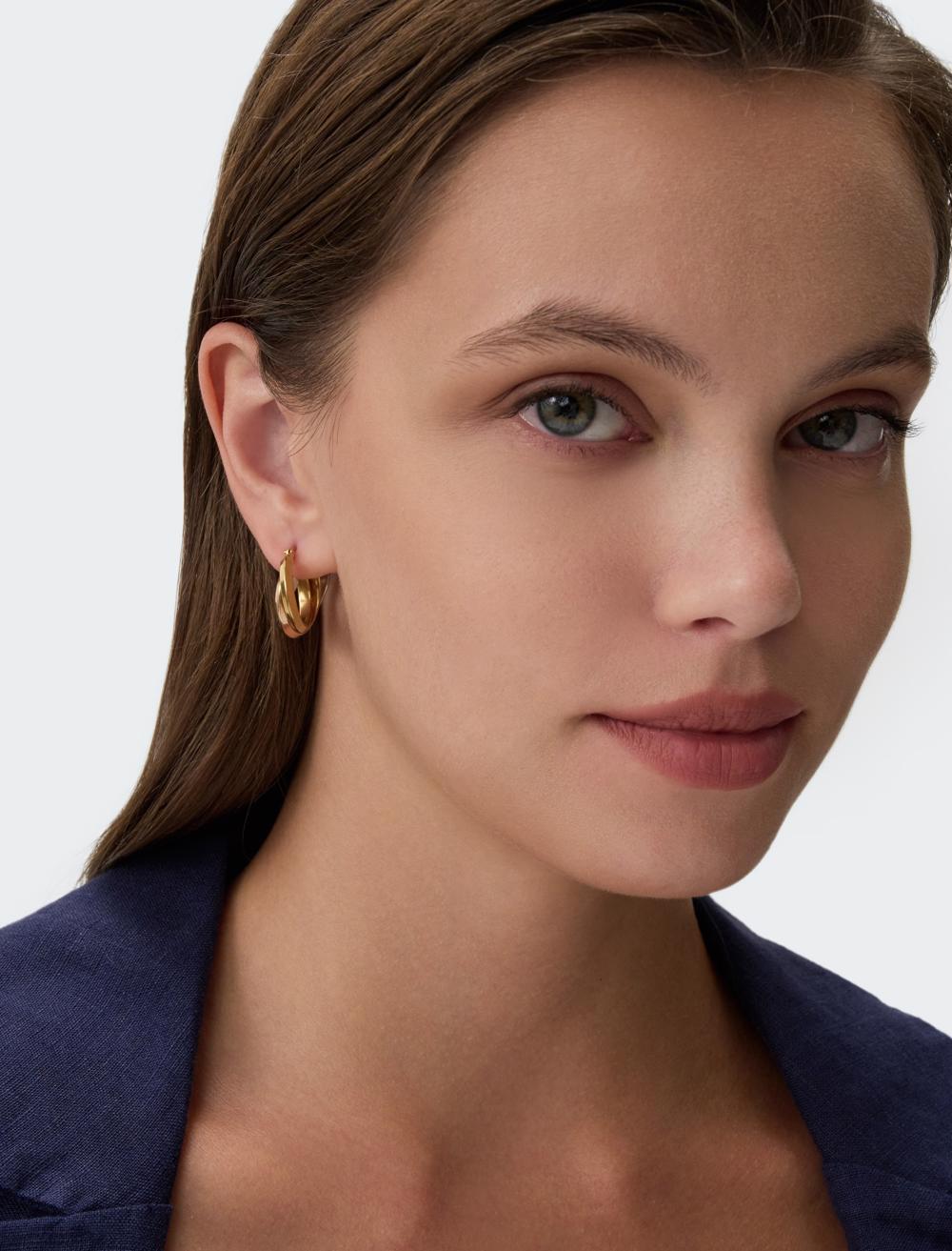 Colorful hoop earrings