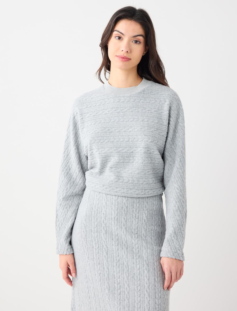 Crew Neck Long-Sleeve Sweatshirt - 5WW232932