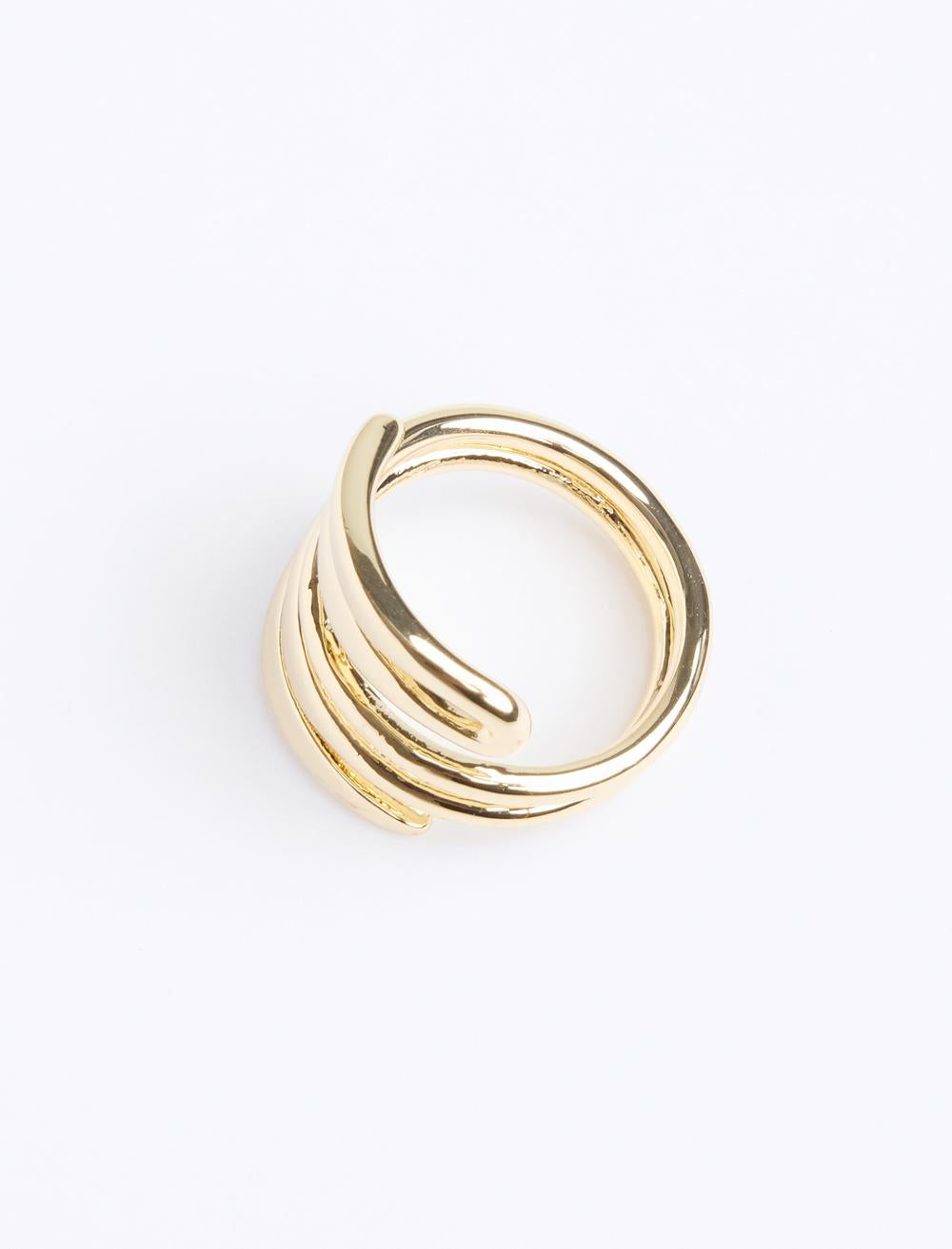 Spiral Pattern Shiny Ring