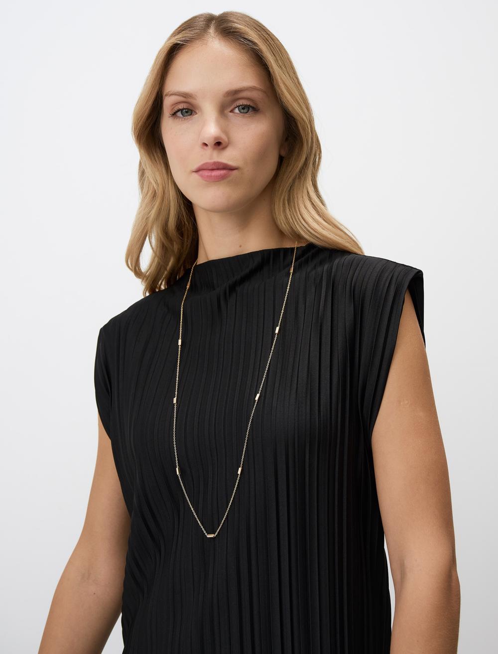 Loose Fit Sleeveless-Sleeve Dress - Black - 4WW062622900