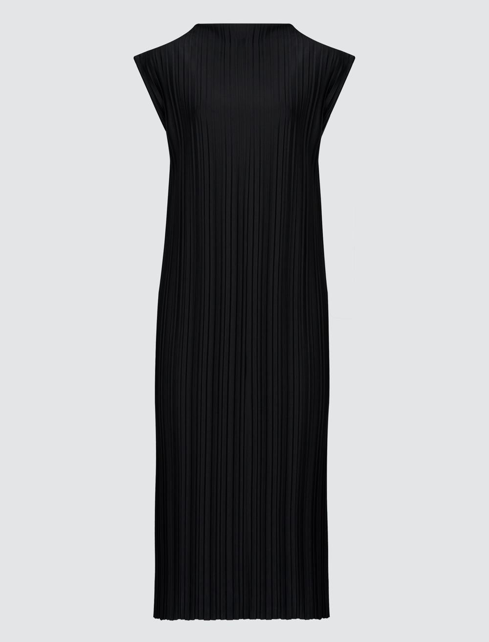 Loose Fit Sleeveless-Sleeve Dress - Black - 4WW062622900