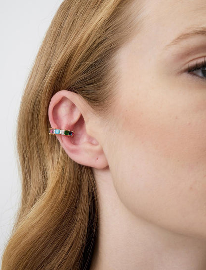 Sequenced Sparkling Stone Cartilage Earrings