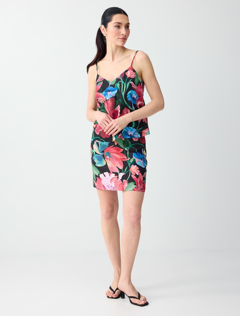 Normal Fit Skirt - Black - 6SW077377900