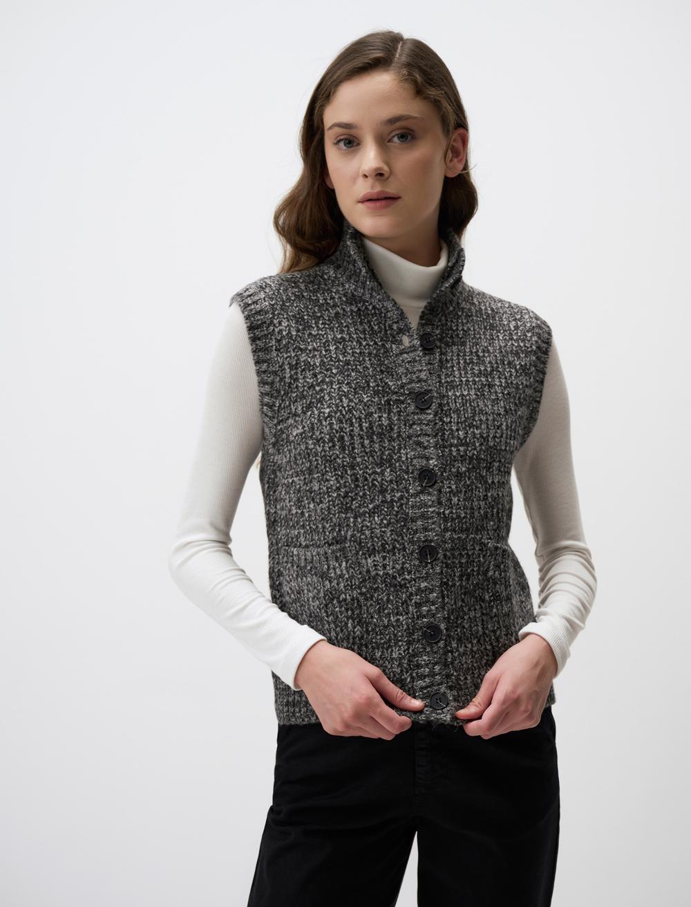 Turtleneck Button Detailed Sweater Sweater