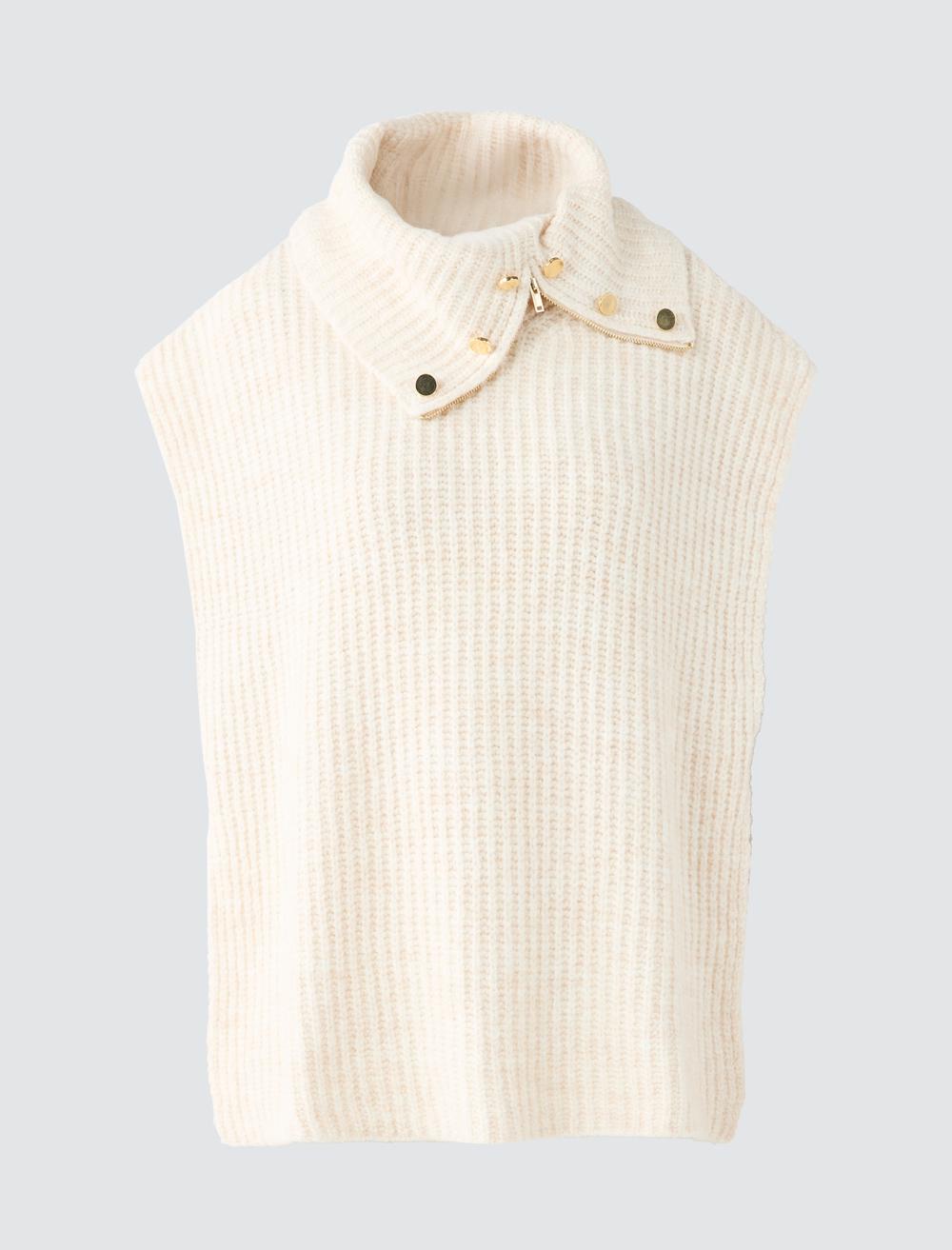 Loose Fit High Collar Sweater - 5WW224226