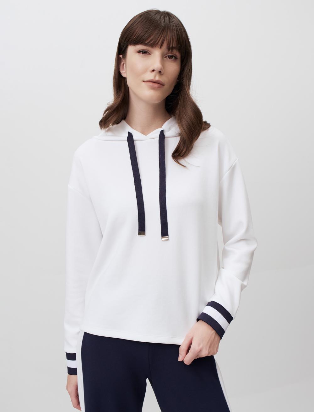 Hooded Long Sleeve Casual Sweatshirt