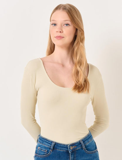 Slim Fit Three Quarter Sleeve T-Shirt