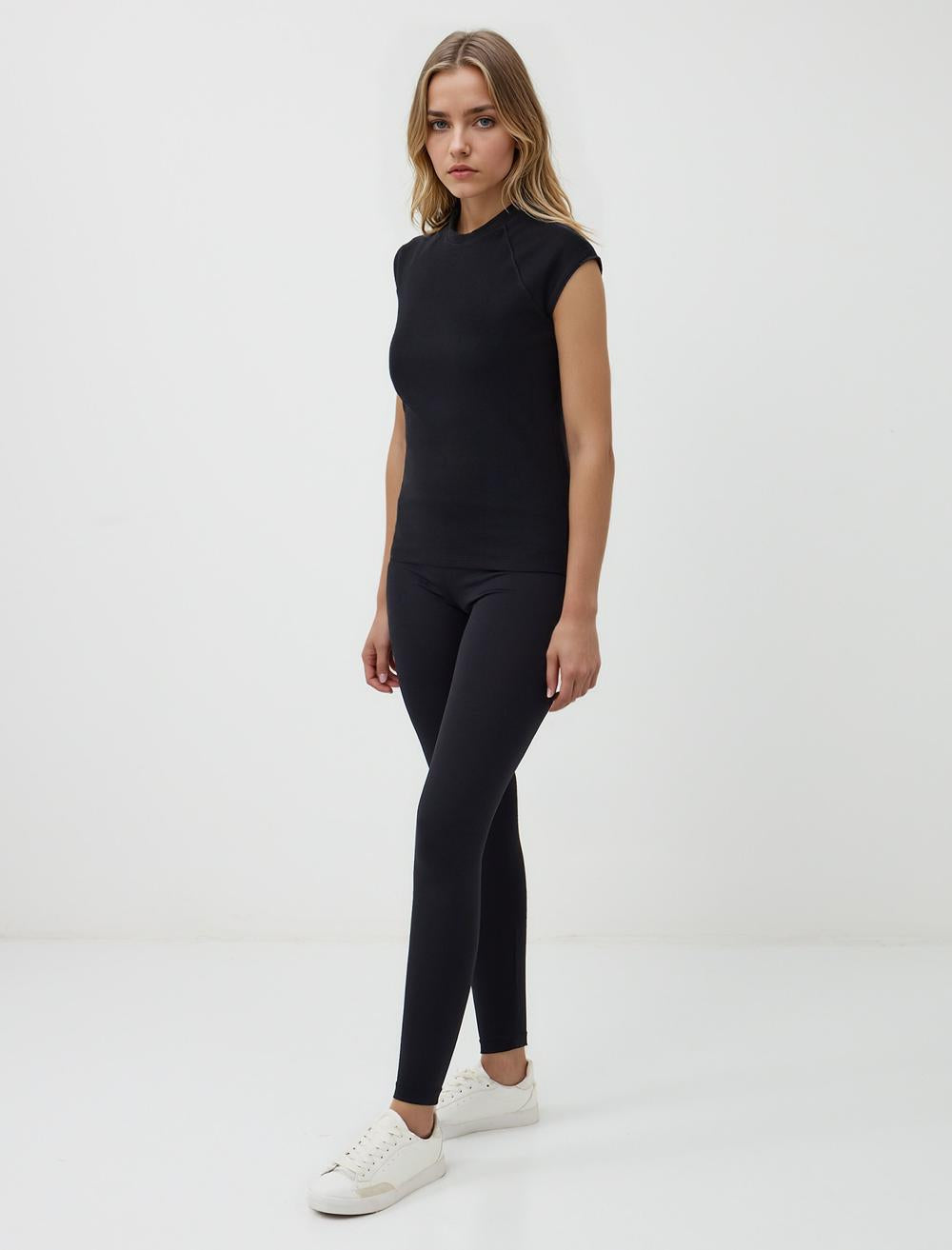 Slim Fit Leggings - Black - 5SW255374900